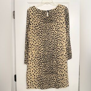 Modern J. Crew Animal Print Shift Dress